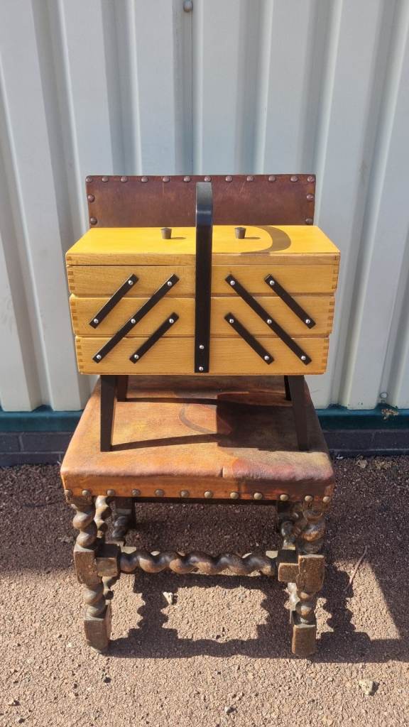 Mid century sewing box