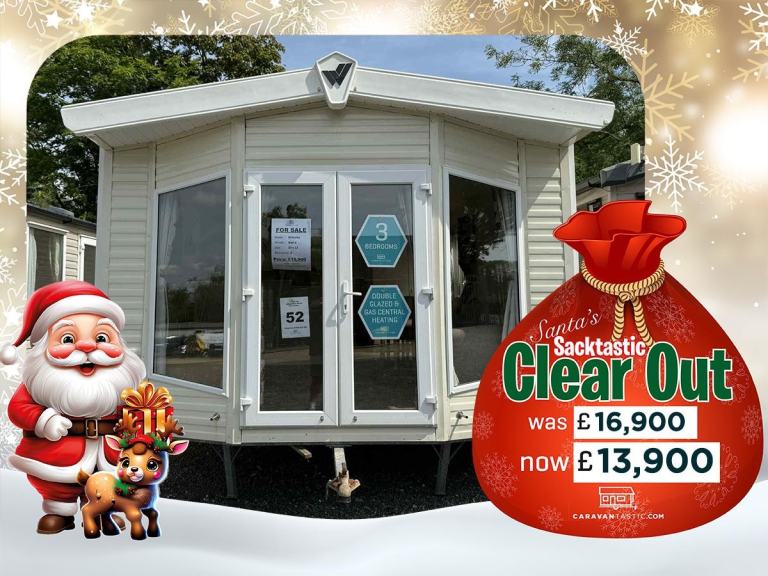 3 Bed Static Caravan 37x12 – DG, CH, Patio Doors – Off Site / Private Land