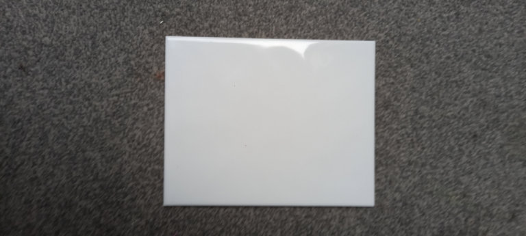 White glazed wall tiles