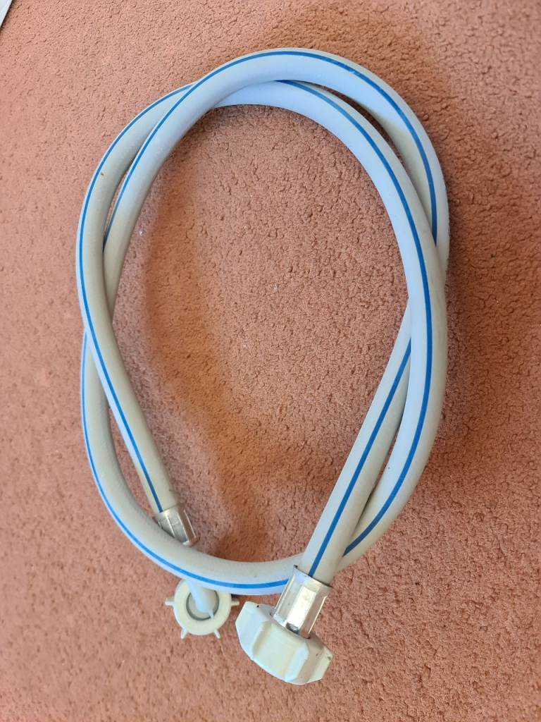 Washing Machine Inlet Hose – White with Blue Stripe