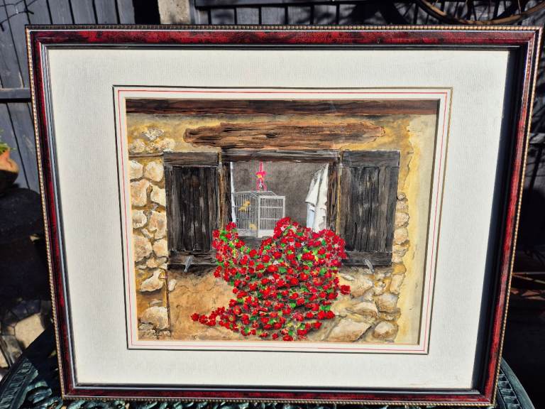 'Bird in Window' Painted by local artist 