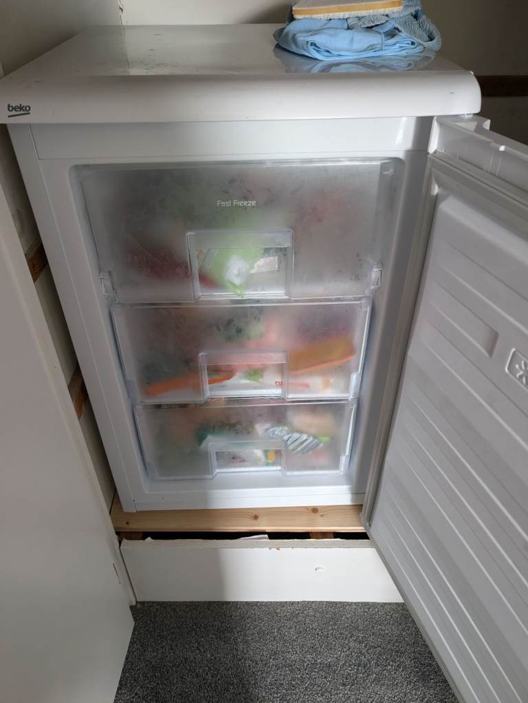 Beko Freestanding Freezer – White, Good Condition