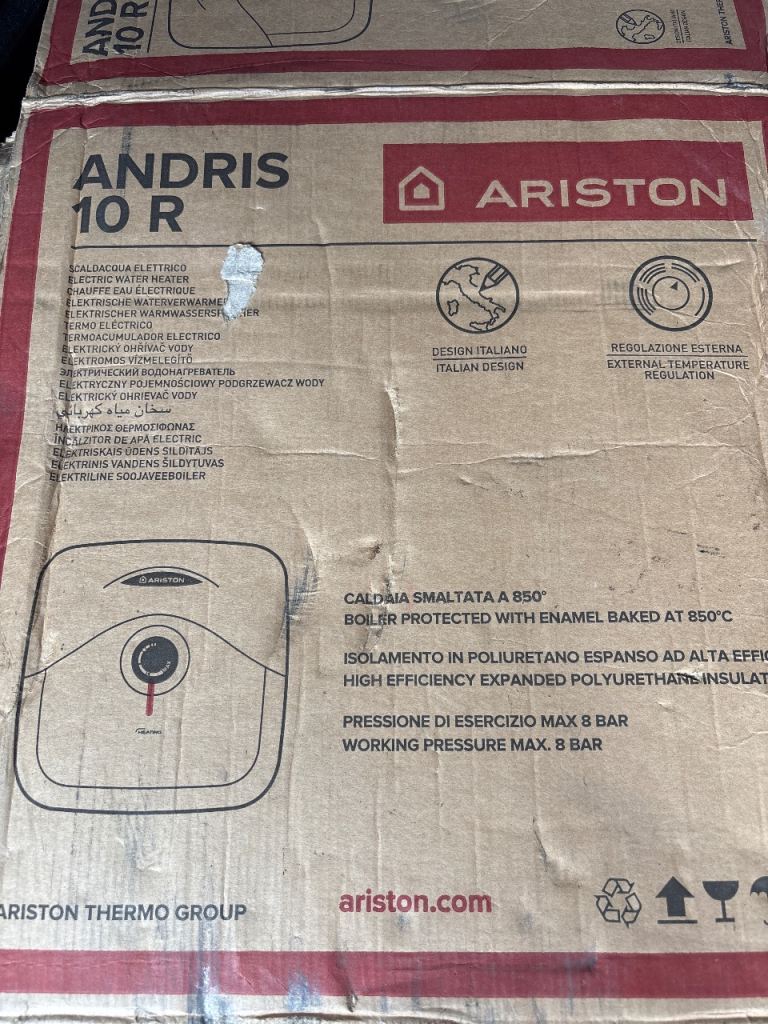 Ariston ANDRIS 10 R Electric Water Heater  - NEW under sink water boiler water heater 10 litres 