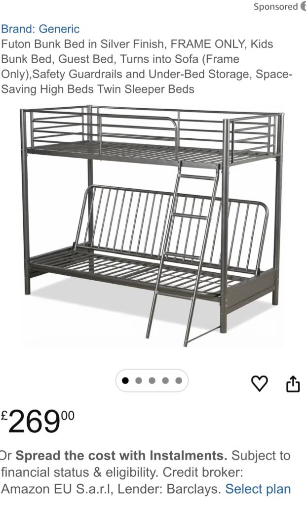 Bunk bed futon 
