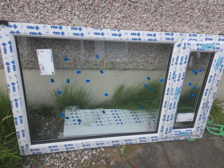 New Double Glazed uPVC Window – White Frame