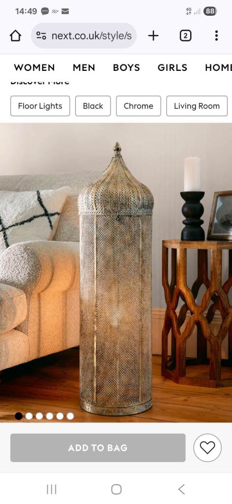 Stunning Next floor lamp 