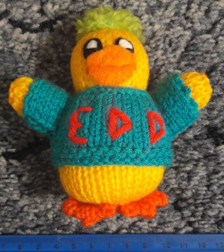 Hand knitted Chick toy – BRAND NEW – post or collect