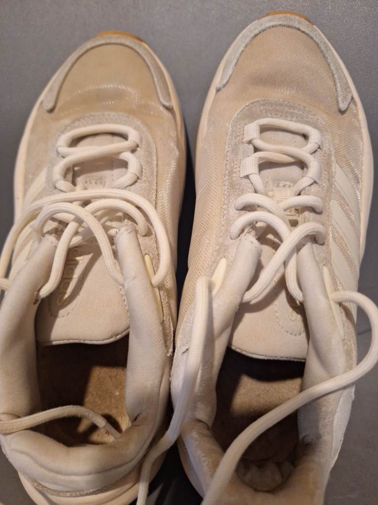 Adidas Trainers – Beige Suede, Good Condition
