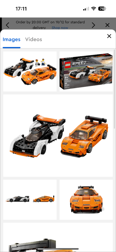 Lego McLaren Speed Champions Solus GT & McLaren F1 LM