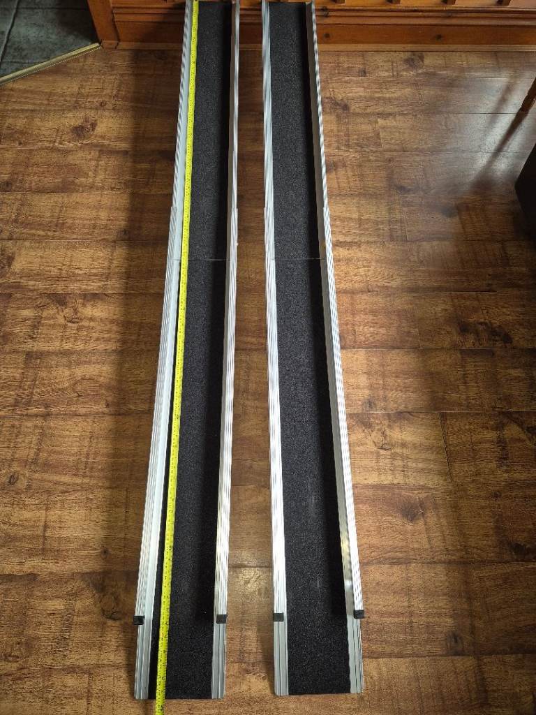 7 foot telescopic aluminium ramps as new