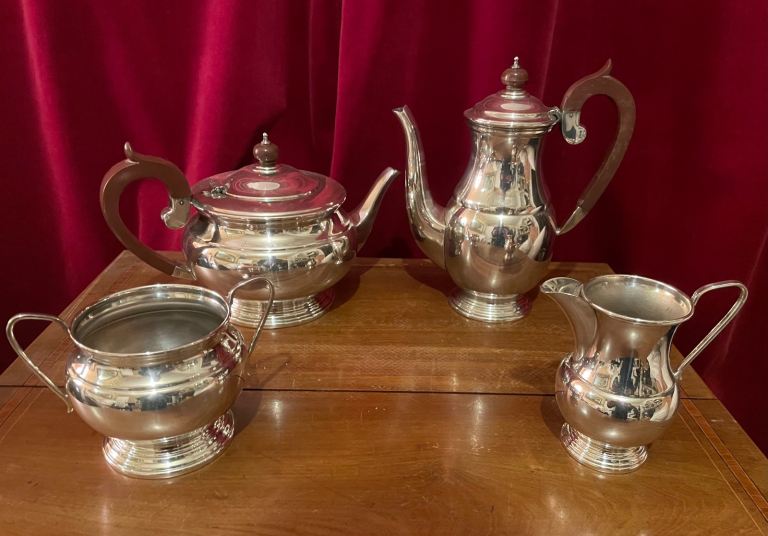 Mappin & Webb 4 pieces silver plated tea set