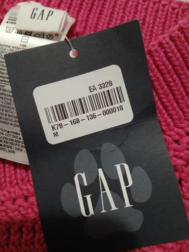 Large new pink GAP dog jumper 