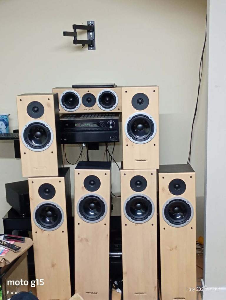 7 speakets + subwoofer + AV receiver