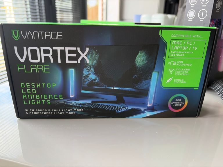 Vantage Vortex Flare Desktop LED Ambiance Lights – New