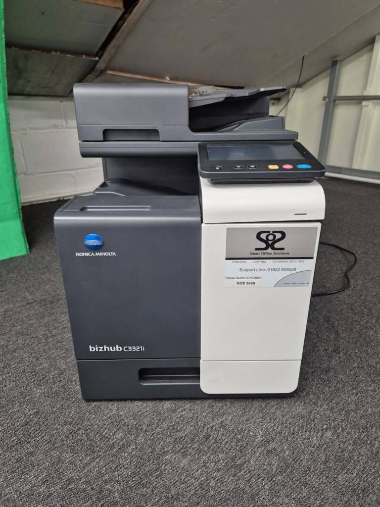 Konica Minolta bizhub C3321i A4 Colour Laser Printer | Excellent Condition | Full Toner
