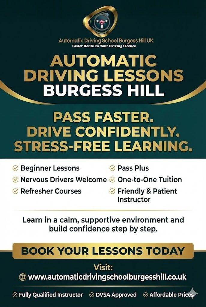 Automatic Driving Lessons Burgess Hill | Patient DVSA Instructor