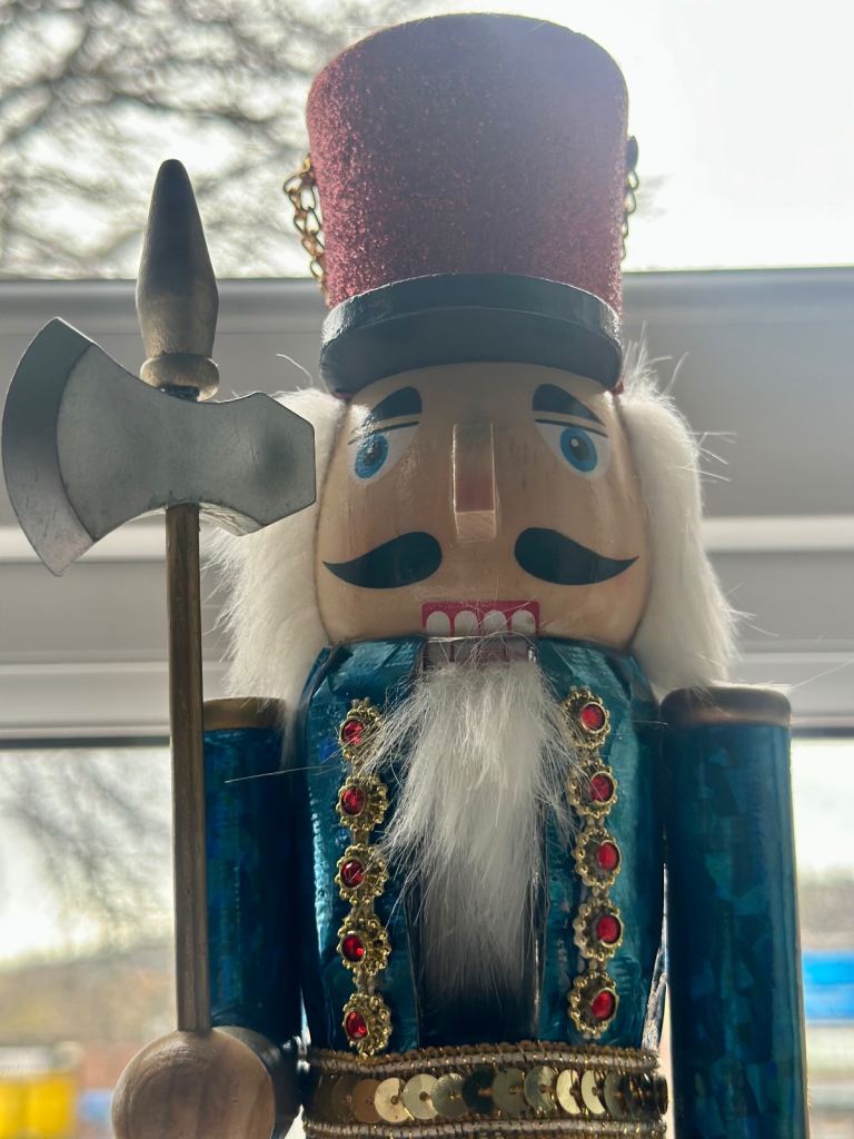 Wooden Christmas Nutcracker Ornament in Classic Colors, House of Fraser RRP £30