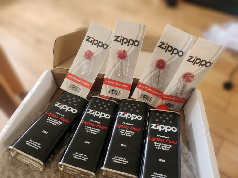 Zippo Lighter Fluid & Flint Bundle Listing