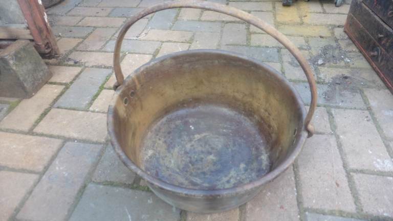 Vintage Antique Brass Jelly Pan – Good Condition