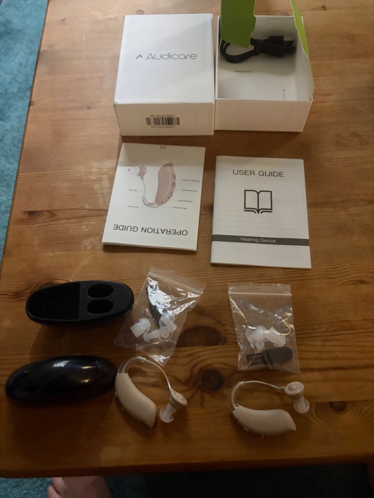 Audicare Hearing Aids with Charging Case – As Good As New