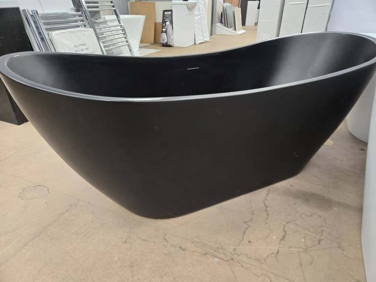 Black Double Ended Freestanding Bath