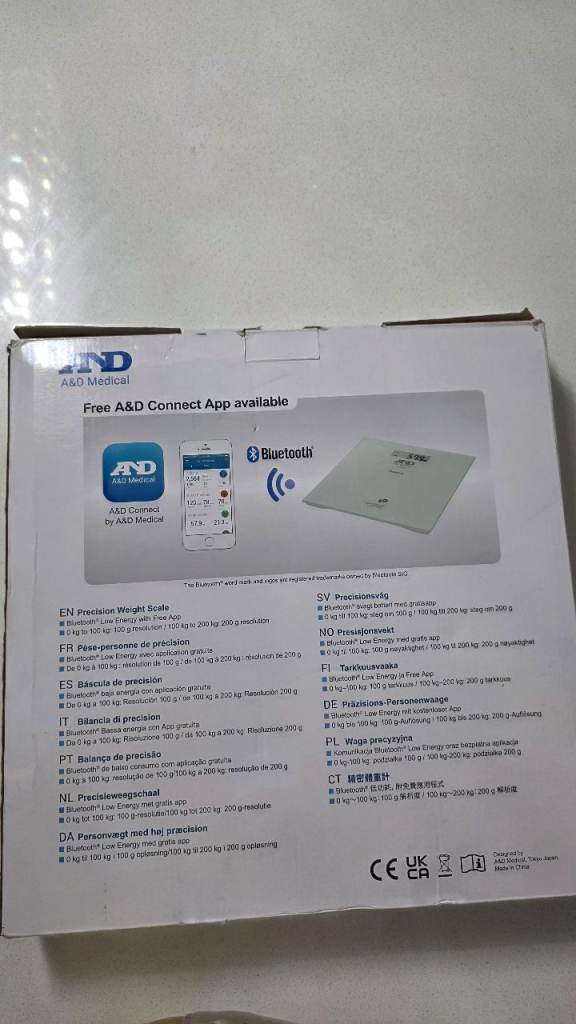 A&D Medical UC-352 Connected High Precision Digital Personal Scale