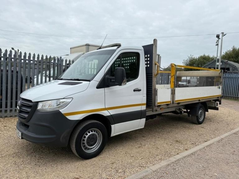 2022 Mercedes-Benz Sprinter 315 2.0 CDI Progressive L3 LWB 14ft DROPSIDE TAIL LIFT - WHITE Dropsi...
