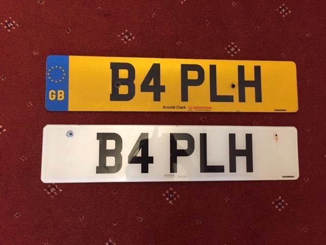 B4 PLH Personalised registration number FOR SALE