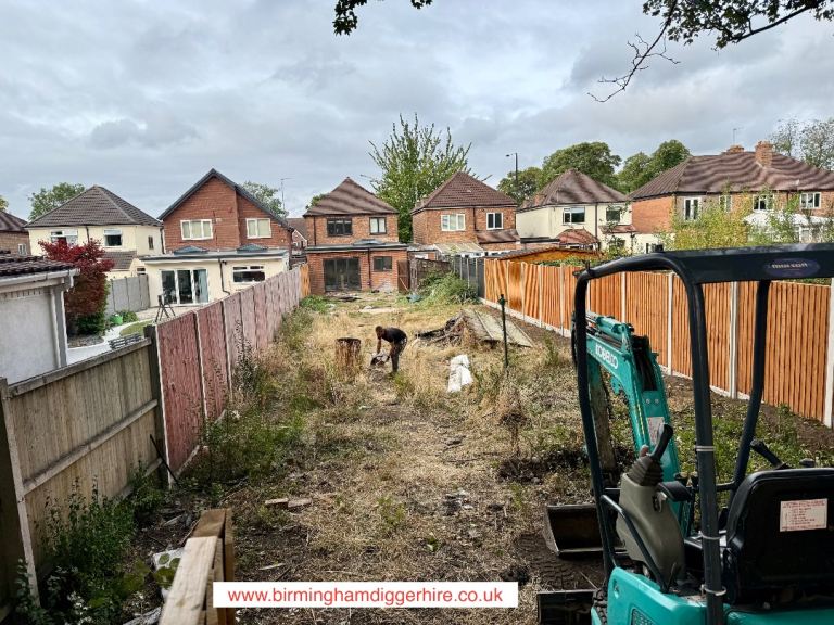 Landscaping & mini digger hire with driver