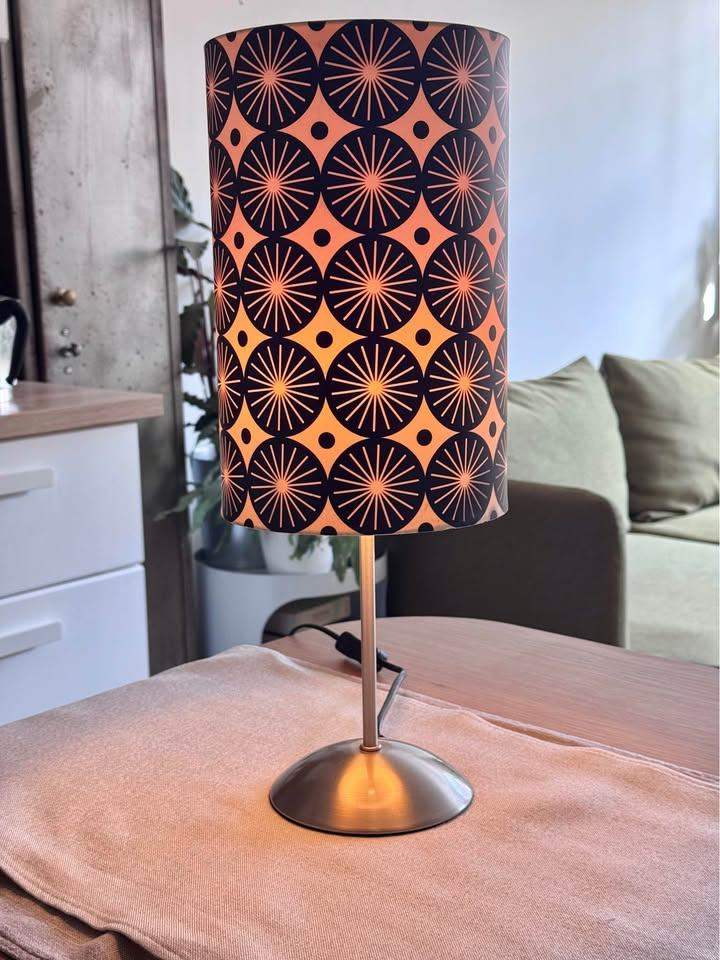 Mid-Century Style Table Lamp with Designer Shade | Nook London