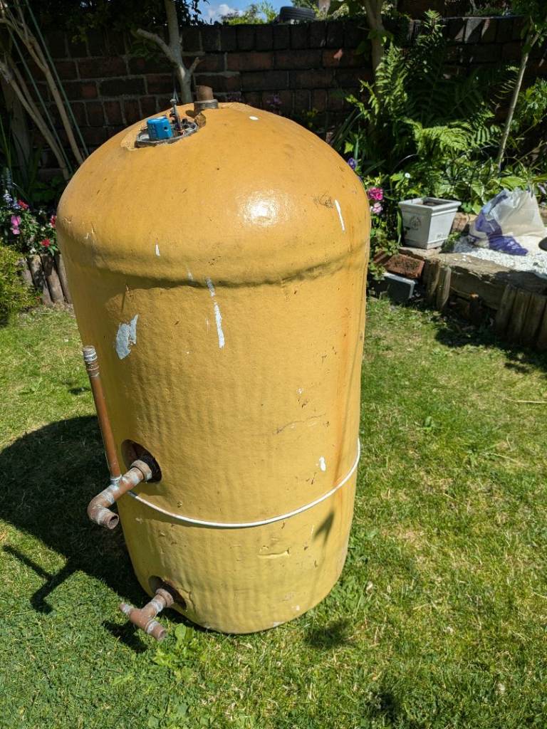 Hercal indirect copper hot water cylinder.