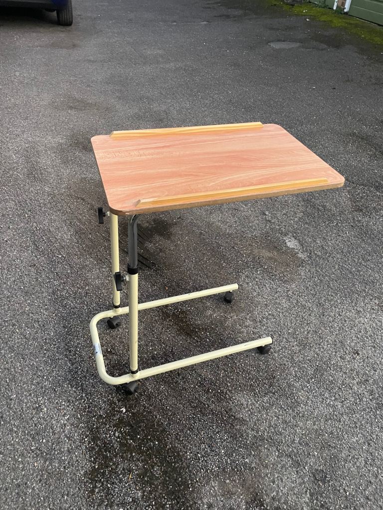 Over bed tray tablet