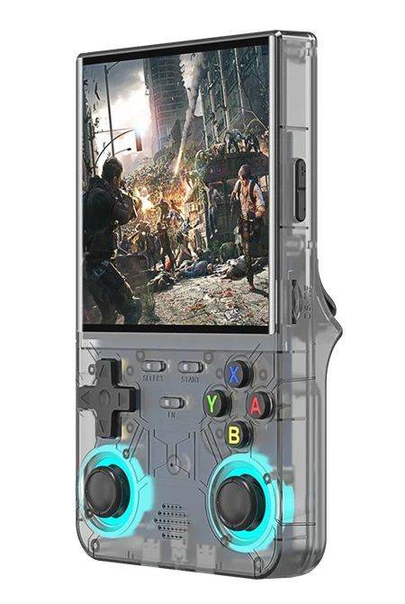 New Handheld Retro Gaming Console – Clear Grey