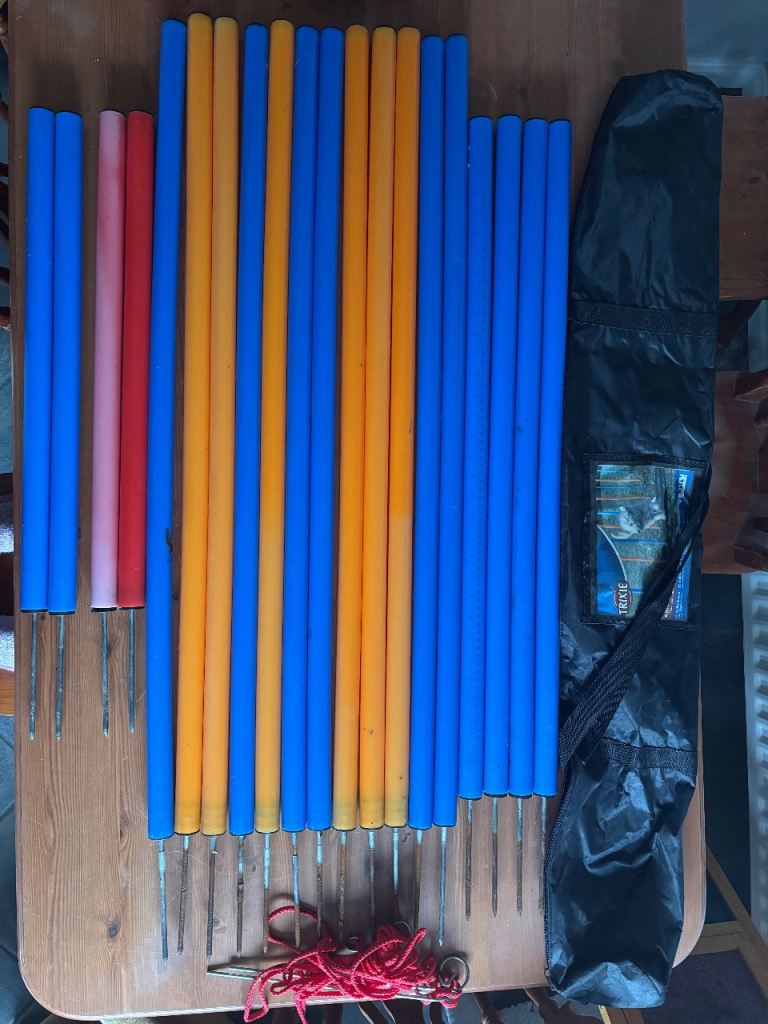 Agility poles / hoop + stand