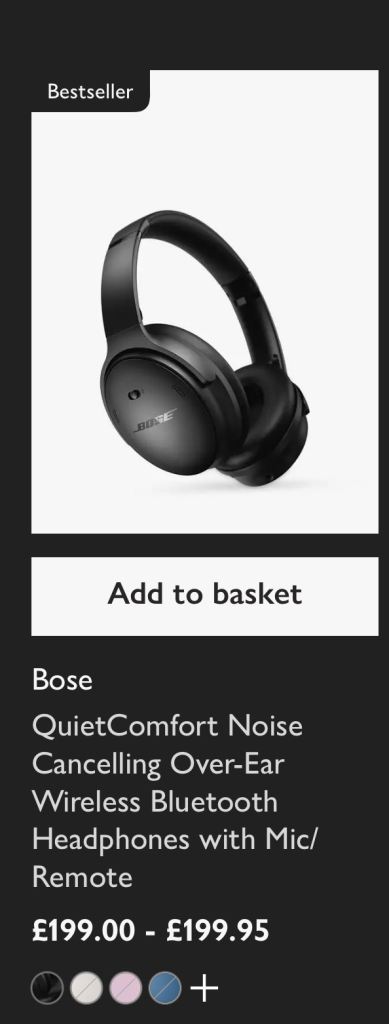Bose headphones QC