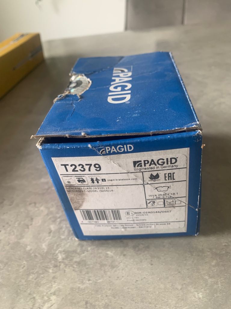 Pagid front brake pads for merc C220 or similar