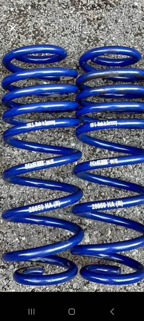 Set of A3 H & R Lowering Springs 