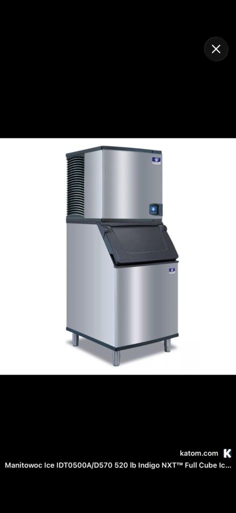 Manitowoc Indigo Modular Air-cooled Ice Maker IDT0620A with Storage Bin D420 Ice machine 