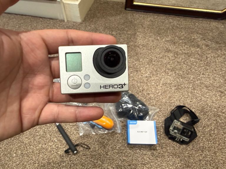 GoPro HERO3+ Action Camera With Case & Mounting Accessories – Fully Working