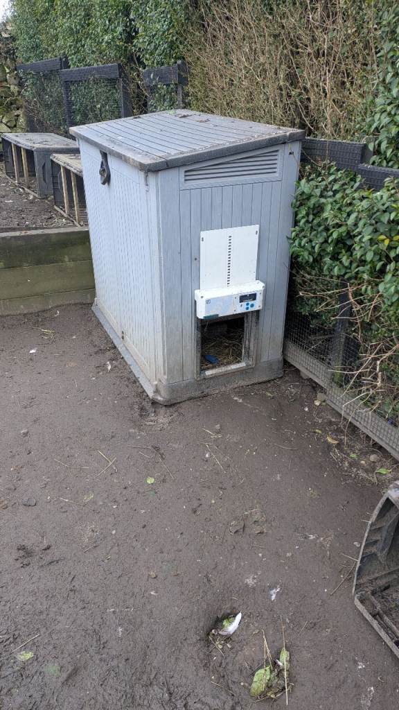 Duck / Chicken Coop with Automatic door opener.