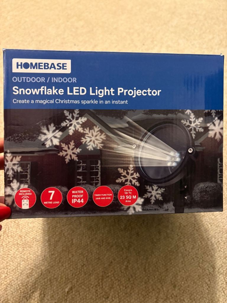 Snowflake led light projector £15 