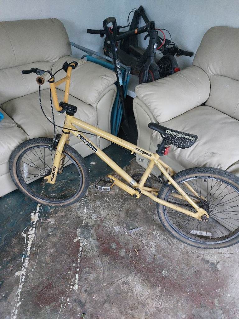 Mongoose BMX Bike - Yellow, Fair Condition