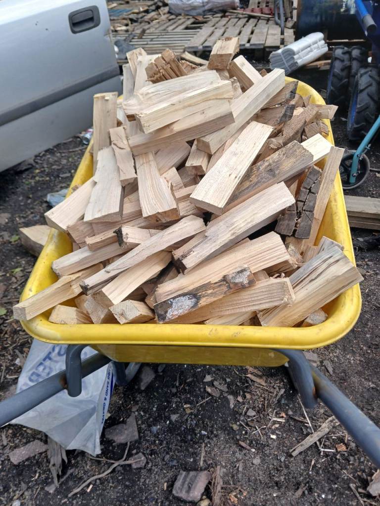 Seasoned Firewood Logs - Wheelbarrow Load, Ready to Burn