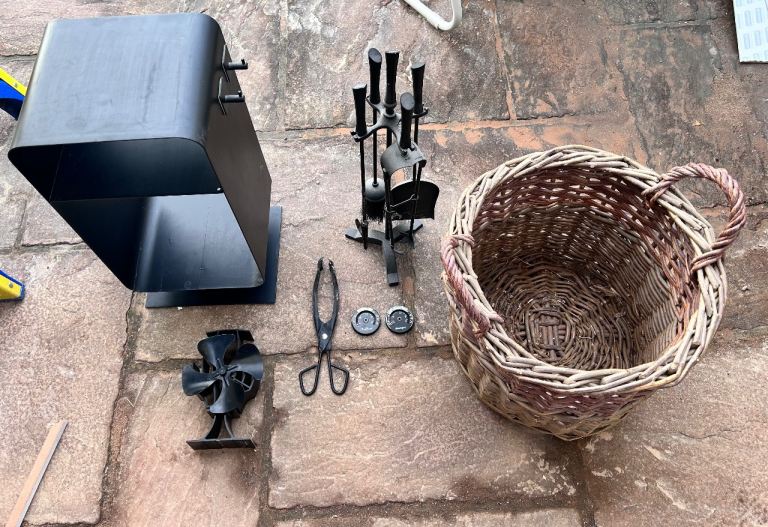 Various items for log burner/fire