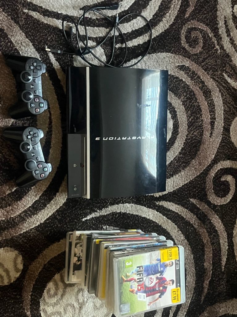 PS3 + 2 Controllers + 17 Games Bundle