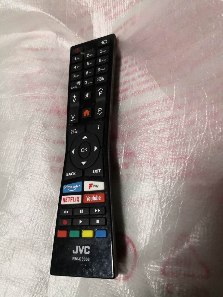 ORIGINAL GENUINE REMOTE CONTROL FOR JVC LED SMART HD TV WITH DVD PLAYER LT32C695