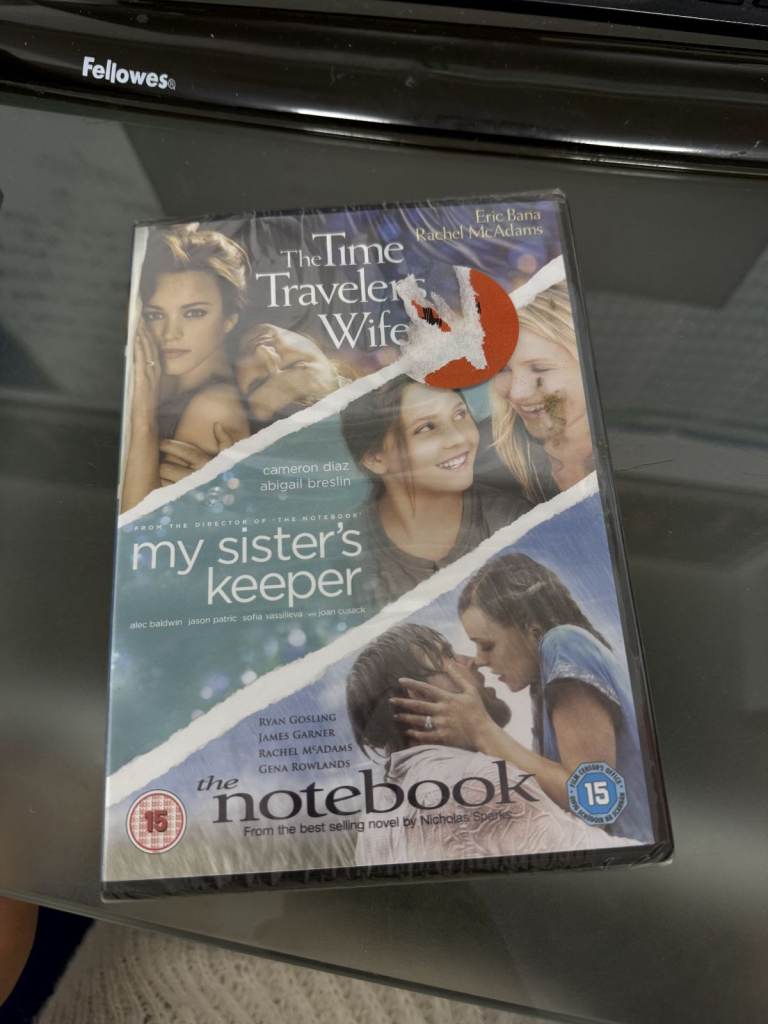  The Notebook My Sisters Keeper Time Travelers Wife Hollywood 3 Classic Film DVD