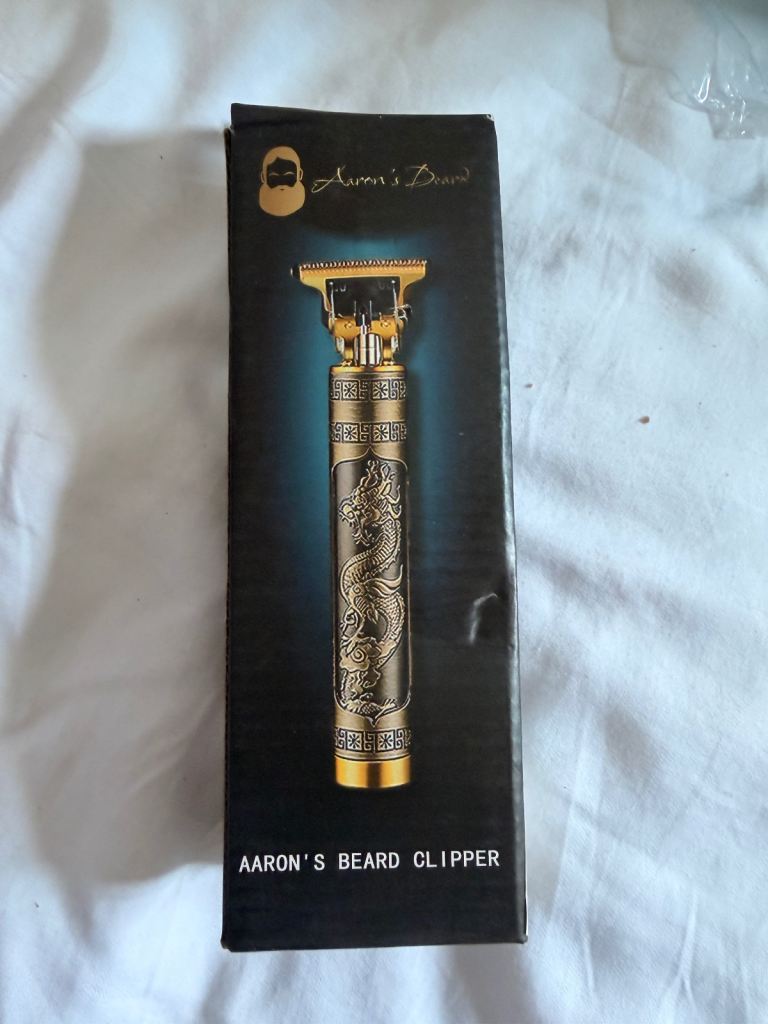 Aaron's Beard Clipper - New, Gold Dragon Design