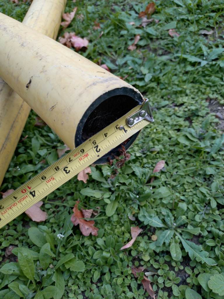 Yellow 63mm Thick Gas Pipe - 10m MDPE PE80 Solid Wall - Quick Sale Plumbing Service 