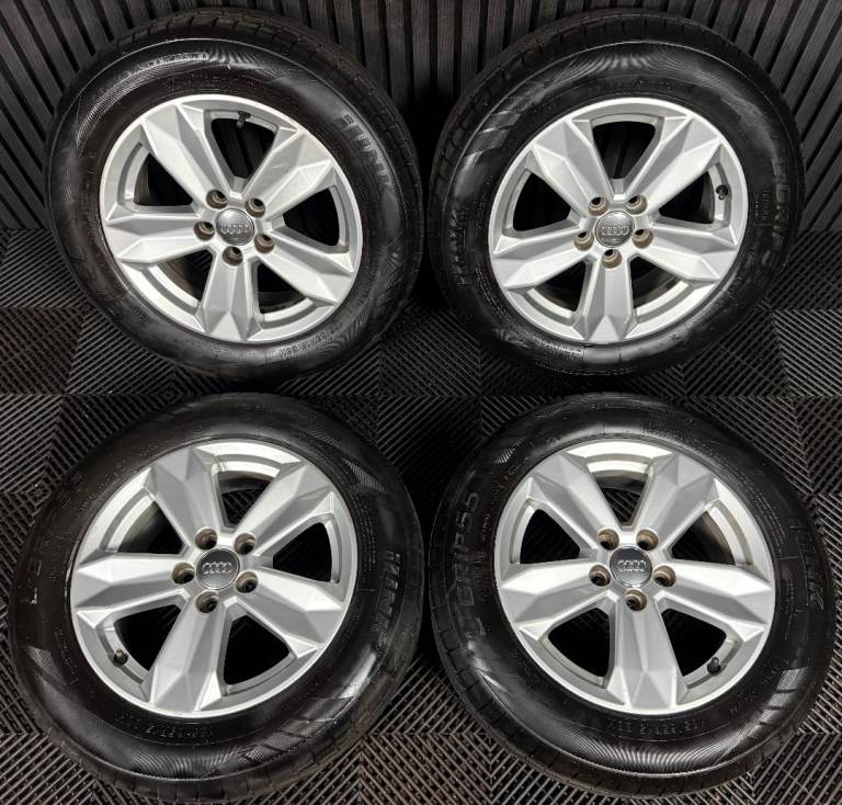 15'' GENUINE AUDI A1 5 SPOKE NEW MODEL ALLOY WHEELS ALLOYS TYRES